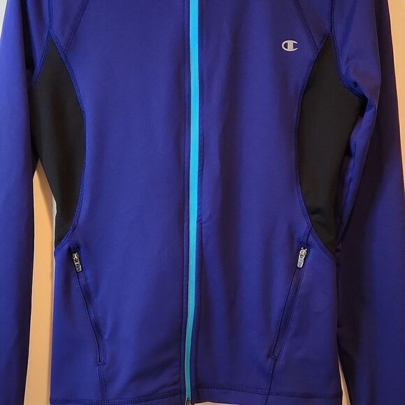 Champion Long Sleeve Full Zip Windbreaker Jogging Jacket Women's Size S/P NICE!! - Picture 5 of 10